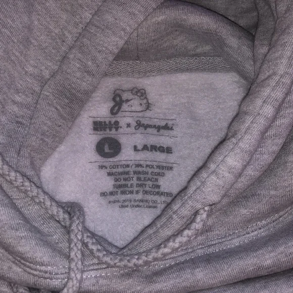Hello Kitty x Japangeles XL grey hoodie - Picture 2 of 3